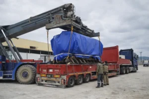 Кейс: доставка груза из Турции для двух судовых двигателей по 25,5 тонн каждый с контейнером Flat Rack