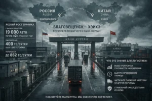 Грузоперевозки по маршруту Благовещенск и Хэйхэ