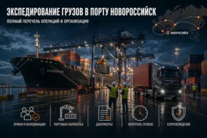 Экспедирование грузов в порту Новороссийск: полный перечень операций и организация