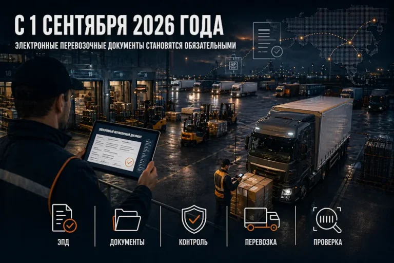 С 1 сентября 2026 года электронные перевозочные документы становятся обязательными