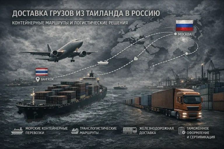 Доставка грузов из Таиланда в Россию: контейнерные маршруты и логистические решения