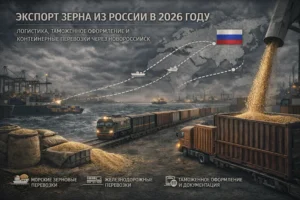 Экспорт зерна из России в 2026 году: логистика, таможенное оформление и контейнерные перевозки через Новороссийск