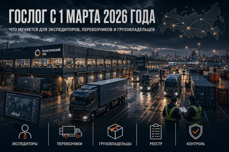ГосЛог с 1 марта 2026 года: что меняется для экспедиторов, перевозчиков и грузовладельцев