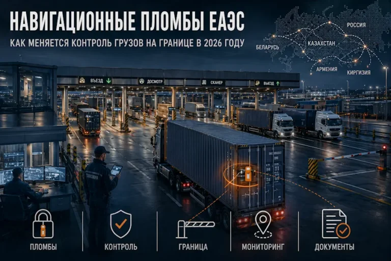 Навигационные пломбы ЕАЭС: как меняется контроль грузов на границе в 2026 году
