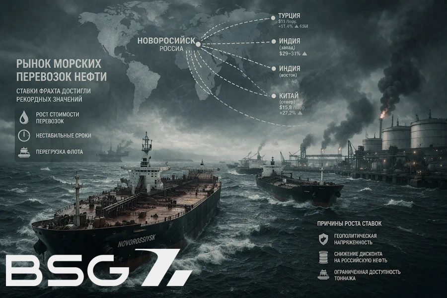 Морские перевозки нефти в 2026 году