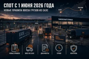СПОТ с 1 июня 2026 года: новые правила ввоза грузов из ЕАЭС
