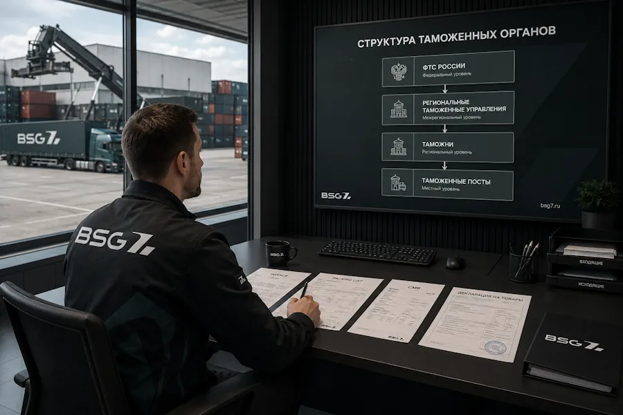 Структура таможенных органов и таможенное оформление грузов в России